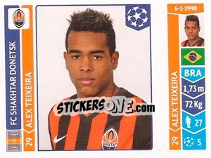 Sticker Alex Teixeira - UEFA Champions League 2014-2015 n. 587 - Panini