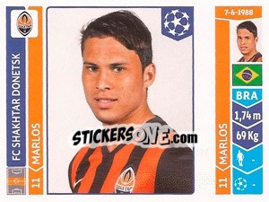 Sticker Marlos - UEFA Champions League 2014-2015 n. 594 - Panini