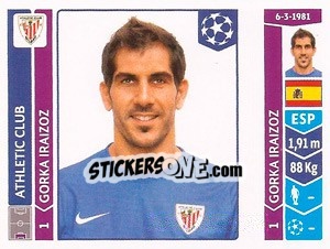 Cromo Gorka Iraizoz - UEFA Champions League 2014-2015 n. 597 - Panini