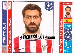 Figurina Mikel Balenziaga - UEFA Champions League 2014-2015 n. 601 - Panini