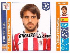 Figurina Beñat Etxebarria - UEFA Champions League 2014-2015 n. 605 - Panini