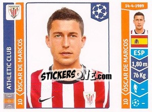 Sticker Óscar de Marcos - UEFA Champions League 2014-2015 n. 610 - Panini