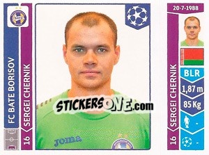 Sticker Sergei Chernik - UEFA Champions League 2014-2015 n. 615 - Panini