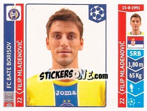 Sticker Filip Mladenovic - UEFA Champions League 2014-2015 - Panini