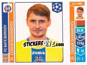 Sticker Edgar Olekhnovich - UEFA Champions League 2014-2015 n. 620 - Panini