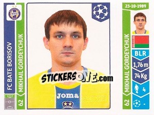 Sticker Mikhail Gordeychuk - UEFA Champions League 2014-2015 n. 625 - Panini