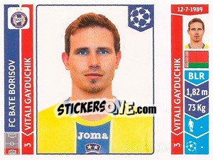 Sticker Vitali Gayduchik - UEFA Champions League 2014-2015 - Panini