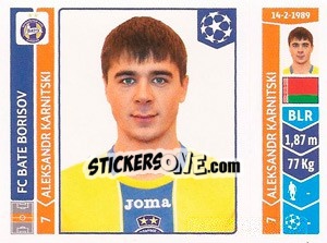 Sticker Aleksandr Karnitski - UEFA Champions League 2014-2015 n. 630 - Panini