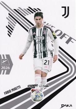 Cromo Fabio Miretti - Juventus 2025-2026 Top Audience
 n. CW-13 - DAKA