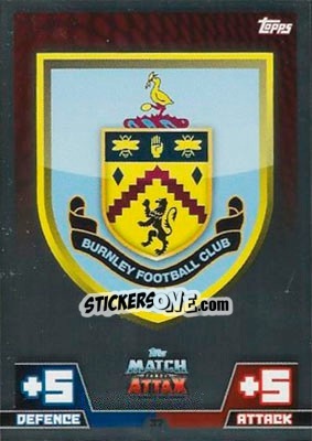 Sticker Club Badge - English Premier League 2014-2015. Match Attax n. 37 - Topps