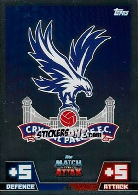 Sticker Club Badge - English Premier League 2014-2015. Match Attax n. 73 - Topps