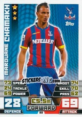 Sticker Marouane Chamakh - English Premier League 2014-2015. Match Attax n. 88 - Topps