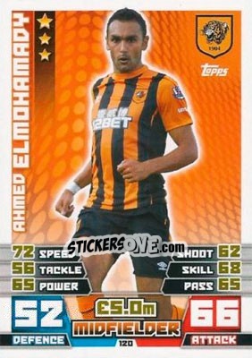 Sticker Ahmed Elmohamady - English Premier League 2014-2015. Match Attax n. 120 - Topps