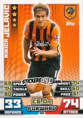 Sticker Nikica Jelavic - English Premier League 2014-2015. Match Attax n. 126 - Topps
