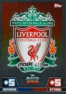 Sticker Club Badge - English Premier League 2014-2015. Match Attax n. 145 - Topps