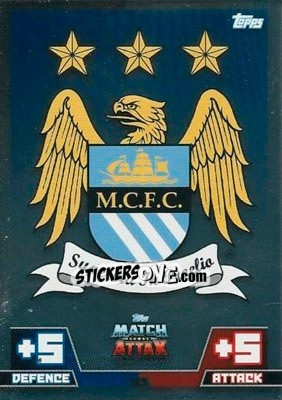 Sticker Club Badge - English Premier League 2014-2015. Match Attax n. 163 - Topps