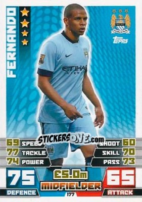Sticker Fernando - English Premier League 2014-2015. Match Attax - Topps