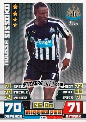 Figurina Moussa Sissoko - English Premier League 2014-2015. Match Attax - Topps