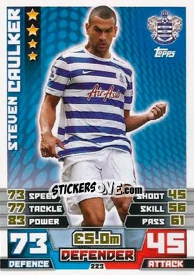 Sticker Steven Caulker - English Premier League 2014-2015. Match Attax n. 223 - Topps