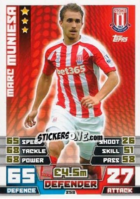 Sticker Marc Muniesa - English Premier League 2014-2015. Match Attax - Topps