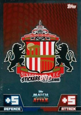 Cromo Club Badge - English Premier League 2014-2015. Match Attax n. 271 - Topps