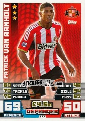 Sticker Patrick van Aanholt - English Premier League 2014-2015. Match Attax n. 277 - Topps