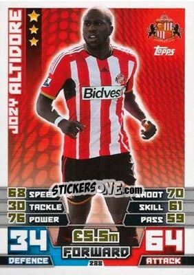 Sticker Jozy Altidore - English Premier League 2014-2015. Match Attax n. 288 - Topps