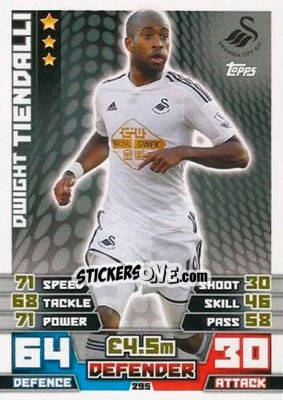 Figurina Dwight Tiendalli - English Premier League 2014-2015. Match Attax - Topps