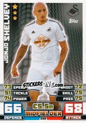 Sticker Jonjo Shelvey - English Premier League 2014-2015. Match Attax n. 299 - Topps