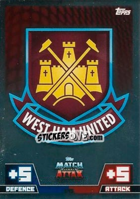 Sticker Club Badge - English Premier League 2014-2015. Match Attax n. 343 - Topps