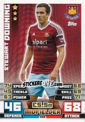 Sticker Stewart Downing - English Premier League 2014-2015. Match Attax n. 355 - Topps