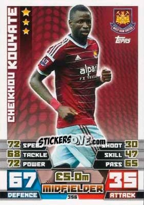 Sticker Cheikhou Kouyate - English Premier League 2014-2015. Match Attax n. 356 - Topps