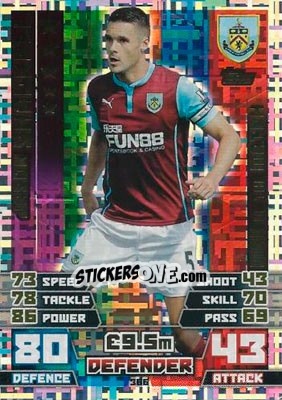Sticker Jason Shackell - English Premier League 2014-2015. Match Attax n. 366 - Topps