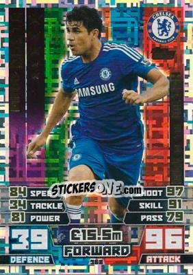 Sticker Diego Costa - English Premier League 2014-2015. Match Attax n. 368 - Topps
