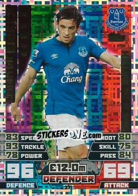 Sticker Leighton Baines - English Premier League 2014-2015. Match Attax n. 371 - Topps