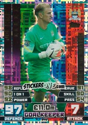 Sticker Joe Hart - English Premier League 2014-2015. Match Attax n. 379 - Topps