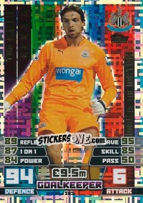 Sticker Tim Krul - English Premier League 2014-2015. Match Attax n. 383 - Topps
