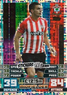 Sticker Dusan Tadic - English Premier League 2014-2015. Match Attax n. 388 - Topps