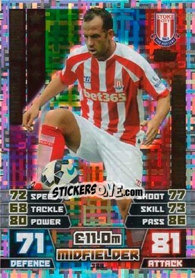 Sticker Charlie Adam - English Premier League 2014-2015. Match Attax n. 389 - Topps