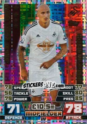 Sticker Jonjo Shelvey - English Premier League 2014-2015. Match Attax n. 393 - Topps