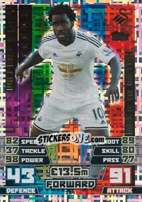 Figurina Wilfried Bony - English Premier League 2014-2015. Match Attax - Topps