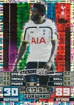 Sticker Emmanuel Adebayor - English Premier League 2014-2015. Match Attax n. 396 - Topps