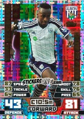 Sticker Saido Berahino - English Premier League 2014-2015. Match Attax n. 398 - Topps