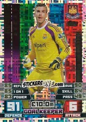 Sticker Adrian - English Premier League 2014-2015. Match Attax n. 399 - Topps