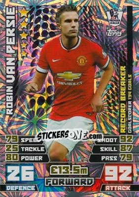 Sticker Robin van Persie - English Premier League 2014-2015. Match Attax n. 430 - Topps