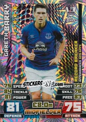 Sticker Gareth Barry - English Premier League 2014-2015. Match Attax n. 435 - Topps