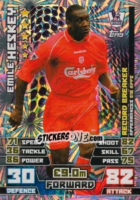 Sticker Emile Heskey - English Premier League 2014-2015. Match Attax n. 436 - Topps