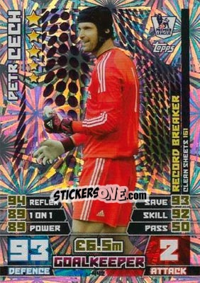 Sticker Petr Cech - English Premier League 2014-2015. Match Attax n. 442 - Topps