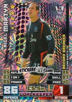 Sticker Nigel Martyn - English Premier League 2014-2015. Match Attax n. 445 - Topps