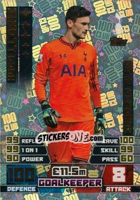 Sticker Hugo Lloris - English Premier League 2014-2015. Match Attax n. 451 - Topps